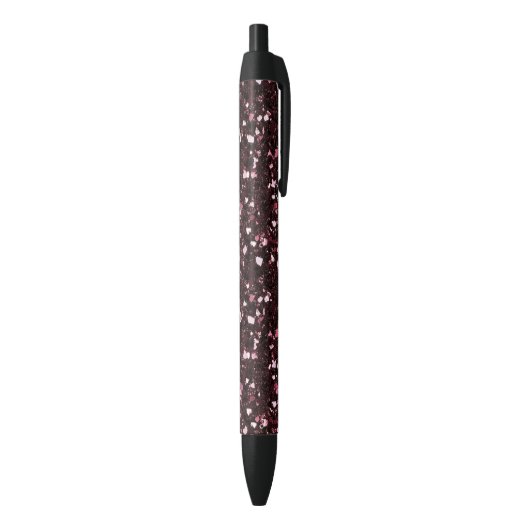 Stylo Noir Paillettes Bourgogne (Bas (Vertical))