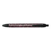 Stylo Noir Paillettes Bourgogne (Dos)
