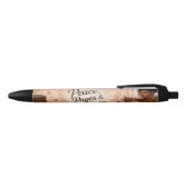 Stylo Noir Paix, Pages & Objectif (Haut)