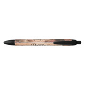Stylo Noir Paix, Pages & Objectif (Dos)