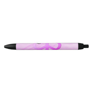 Stylo Noir Paix rose
