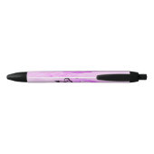 Stylo Noir Paix rose (Dos)