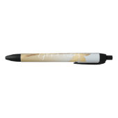 Stylo Noir Palmier Ombre d'or (Bas)