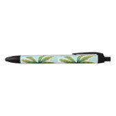 Stylo Noir Palmier Tropical Beach par beau temps (Haut)