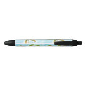 Stylo Noir Palmier Tropical Beach par beau temps (Dos)