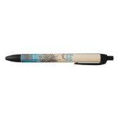 Stylo Noir Palmiers et plage de la Californie, (Bas)