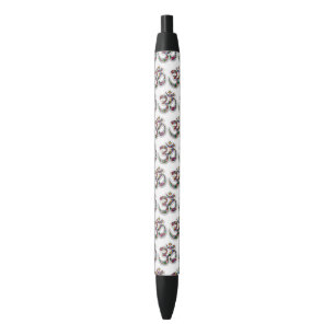 Stylo Noir Panier de Basketball Mini
