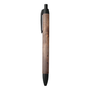 Stylo Noir Panneau usé de pin