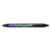 Stylo Noir Paon pourpre d'aluminium (Dos)
