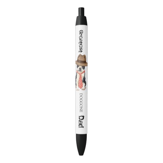 Stylo Noir Papa Boston (devant Vertical)
