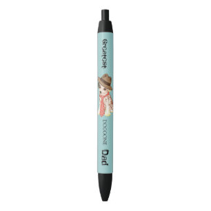 Stylo Noir Papa crêté chinois