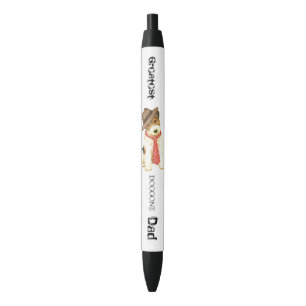 Stylo Noir Papa de Fox Terrier de fil