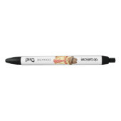 Stylo Noir Papa de Pomeranian (Devant)
