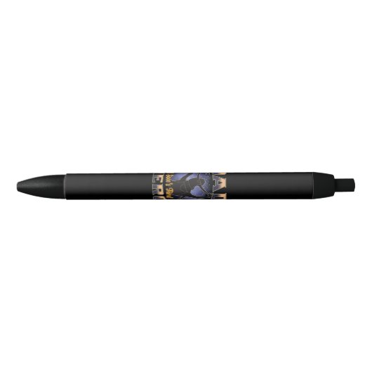 Stylo Noir Papa le premier héros d'un fils (Devant)