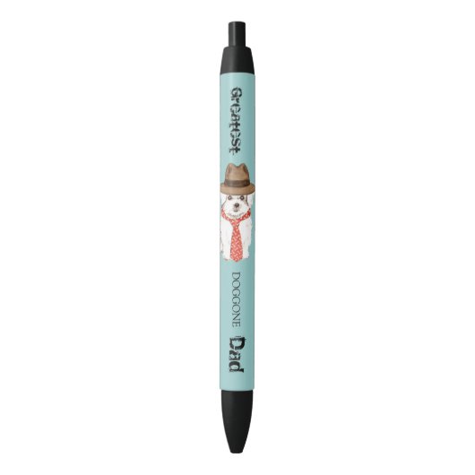 Stylo Noir Papa maltais (devant Vertical)