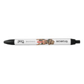 Stylo Noir Papa minimum de Pin (Devant)