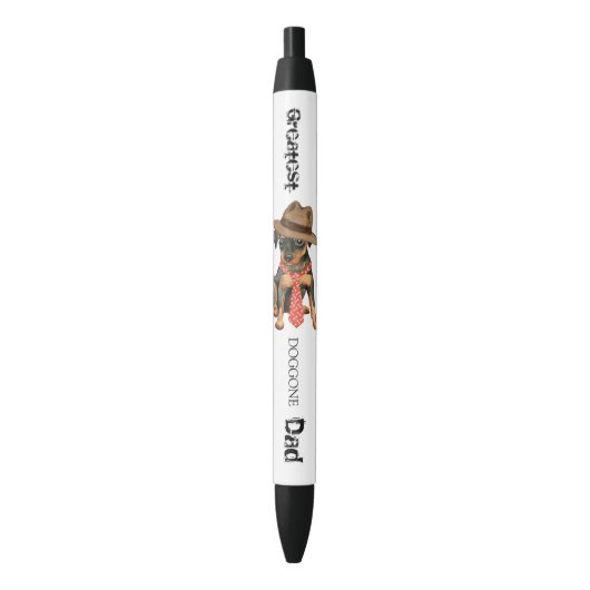 Stylo Noir Papa minimum de Pin (devant Vertical)