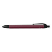 Stylo Noir Papeterie classique simple monogramme de Bourgogne (Haut)