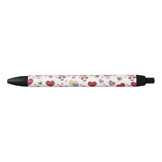 Stylo Noir Papier d'emballage de la Saint-Valentin