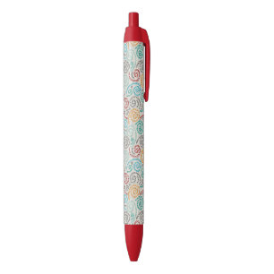 Stylo Noir Papier fripé par fantaisie de broderie
