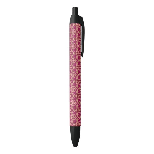 Stylo Noir Papier peint 4 de damassé (Bas (Vertical))