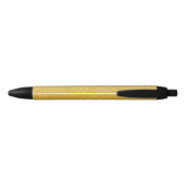 Stylo Noir Papier peint floral d'or de luxe (Dos)