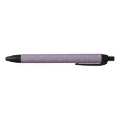 Stylo Noir Papier peint floral pourpre (Bas)
