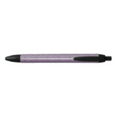 Stylo Noir Papier peint floral pourpre (Dos)