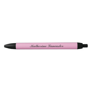Stylo Noir Papillon Amour Uni Magenta 4 Personnalisé
