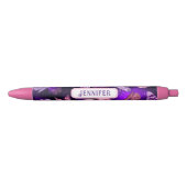 Stylo Noir Papillon cool Noir Et Violet (Devant)