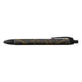 Stylo Noir Papillon en verre d'olive (Haut)