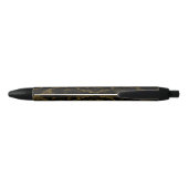 Stylo Noir Papillon en verre d'olive (Dos)
