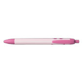 Stylo Noir Papillon jolie rose violet (Dos)