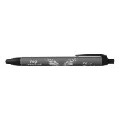 Stylo Noir Papillon monarque (Haut)