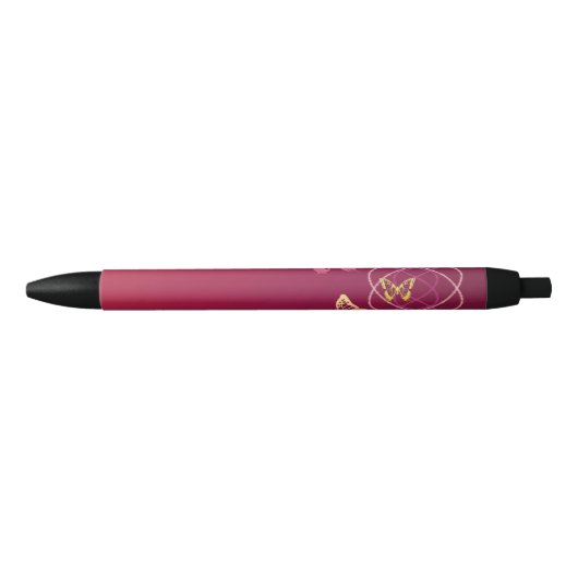 Stylo Noir Papillons (Devant)
