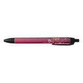 Stylo Noir Papillons (Bas)
