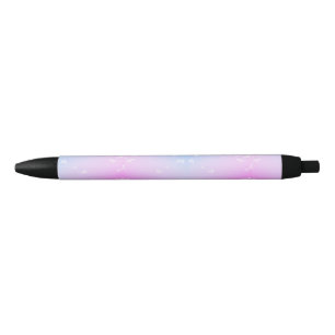 Stylo Noir Papillons blancs