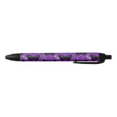 Stylo Noir Papillons Parties scintillant violettes Insectes a (Bas)