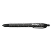 Stylo Noir Parties scintillant brillantes en noir et blanc Pe (Bas)