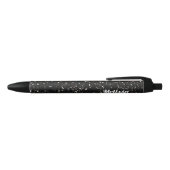 Stylo Noir Parties scintillant brillantes en noir et blanc Pe (Haut)