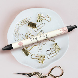 Stylo Noir Parties scintillant Cupcake rose Drivers Pâtisseri