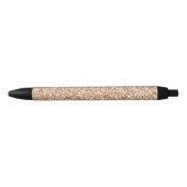 Stylo Noir Parties scintillant de broche Rose Gold Blush Glit (Devant)