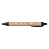 Stylo Noir Parties scintillant de broche Rose Gold Blush Glit (Bas)