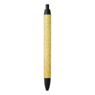 Stylo Noir Parties scintillant dorée Modèle brillante Noir mo