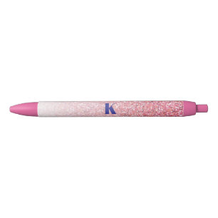 Stylo Noir Parties scintillant Monogramme Rainbow Parties sci