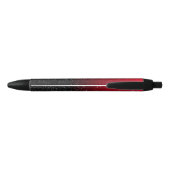 Stylo Noir Parties scintillant Ombre rouge rouge personnalisé (Dos)