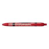 Stylo Noir Parties scintillant rouge classique Crayon Nom per (Dos)