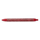 Stylo Noir Parties scintillant rouge Glitz (Devant)