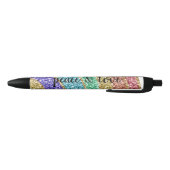 Stylo Noir Parties scintillant Sparkle Gold Rainbow personnal (Bas)