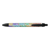 Stylo Noir Parties scintillant Sparkle Gold Rainbow personnal (Dos)